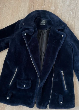 Abrigo pelo estilo biker solapas azul marino Lefties | talla S, état: Très bon état, taille: S / 36 / 8, 18,00 €, 19,60 € Protection acheteurs incluse