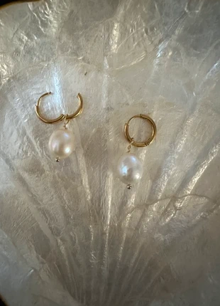 Boucle d’oreille Créoles en perles d'eau douce, marque: perle à l'eau, état: Très bon état, 4,90 €, 5,85 € Protection acheteurs incluse