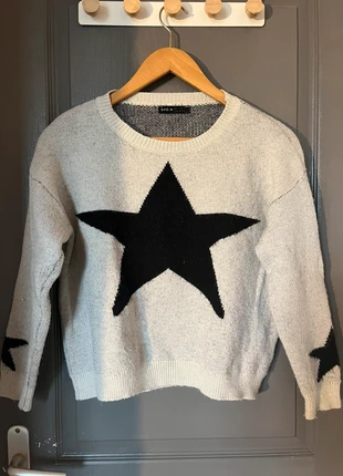 Pull col rond étoile, marque: Shein, état: Très bon état, taille: XS / 34 / 6, 3,00 €, 3,85 € Protection acheteurs incluse