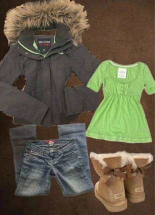 Hollister vintage fur jacket, merk: Hollister, staat: Heel goed, maat: XS / 34 / 6, € 140,00, € 147,70 inclusief Kopersbescherming