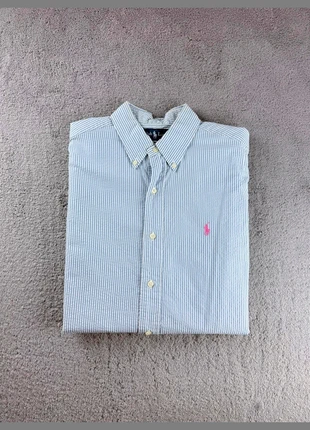 Chemise Ralph Lauren manche courte rayée bleu blanc taille M, marke: Ralph Lauren, zustand: Sehr gut, größe: M, 20,00 €, 21,70 € inklusive Vinted-Käuferschutz