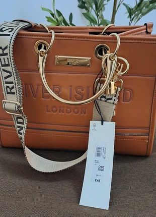River island brown leather tote bag, brand: River Island, condition: New with tags, £30.00, £32.20 includes Buyer Protection