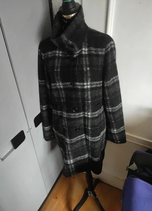 Manteau en laine mélangée à carreaux Taifun Taille 44 neuf, merk: Taifun, staat: Nieuw zonder prijskaartje, maat: XXL / 44 / 16, € 19,50, € 21,18 inclusief Kopersbescherming