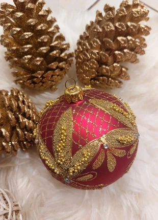 Grande boule de Noël en verre soufflé, marque: Noël, état: Très bon état, 10,00 €, 11,20 € Protection acheteurs incluse