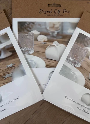 Boîtes à dragées blanches, marque: PartyDeco, état: Neuf avec étiquette, 10,00 €, 11,20 € Protection acheteurs incluse