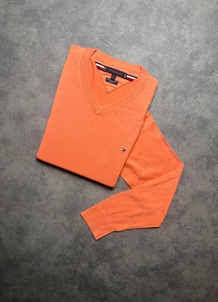 Pull orange vintage logo brodé Tommy Hilfiger - 100% coton - taille M, marque: Coton, état: Très bon état, taille: M, 28,90 €, 31,05 € Protection acheteurs incluse