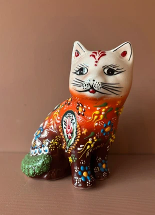 Uniek handbeschilderd kattenbeeldje, marque: JZ handmade, état: Très bon état, 10,00 €, 11,20 € Protection acheteurs incluse