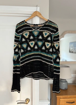 Boho crochet knit top, brand: IMPULS, condition: Very good, size: M / 10, £25.00, £26.95 includes Buyer Protection