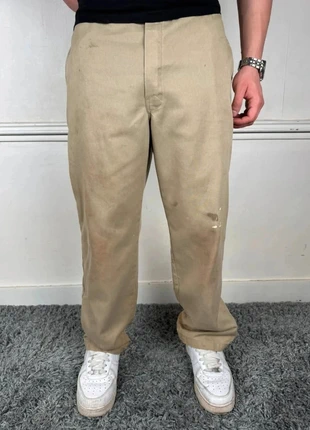Pantalon Chino Dickies Beige pour Homme W38 L29 vintage streetwear workwear large Box AA1405, marca: Dickies, estado: Muito bom, tamanho: PT 48 | W38, €10.00, €11.20 inclui Proteção do Comprador Pro
