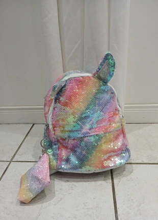 Sac à dos + Porte Monnaie Arc-en-ciel Paillettes, marque: Claire's, état: Très bon état, 4,99 €, 5,94 € Protection acheteurs incluse