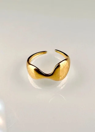 Bague Ajustable en Acier Inoxydable Doré Difforme #33, marque: histoire d'or, état: Très bon état, taille: Ajustable, 6,95 €, 8,00 € Protection acheteurs (Pro) incluse