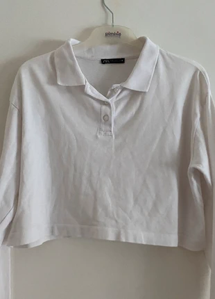 cropped white tshirt, marque: Zara, état: Très bon état, taille: M / 38 / 10, 5,00 €, 5,95 € Protection acheteurs incluse