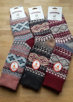 3 paires de chaussettes thermales en cachemire 35/40, brand: Yanoir, condition: New with tags, size: S | 38–42, €15.50, €16.98 includes Buyer Protection Pro
