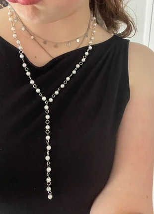 y2k streetwear baggy jewelry y-shape necklace, merk: Selfmade, staat: Nieuw met prijskaartje, € 15,00, € 16,45 inclusief Kopersbescherming