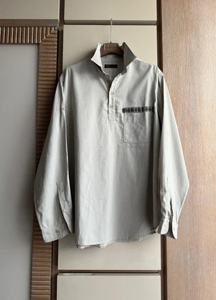 Camicia uomo beige in cotone 100% - Mello’s taglia 52, marque: Vintage Dressing, état: Très bon état, taille: XL, 8,50 €, 9,63 € Protection acheteurs incluse