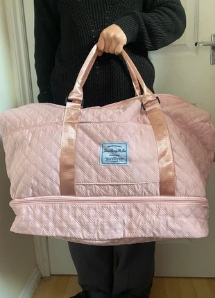 Large Travel Bag Weekend Bag Duffel Bag Gym Bag Pink, brand: Zhuoshengshijia, condition: Very good, £14.99, £16.44 includes Buyer Protection Pro