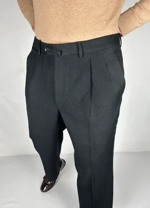 Pantalon de costume à double pinces en laine noir - coupe droite vintage | taille fr44, marca: Vintage Dressing, estado: Muy bueno, tamaño: W34 | ES 44, 30,00 €, 32,20 € Protección al comprador Pro incluida