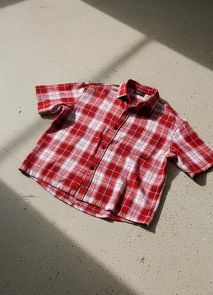 Chemise à carreaux rouge et blanc - style décontracté, col classique, zustand: Sehr gut, größe: M, 34,90 €, 37,35 € inklusive Vinted-Käuferschutz