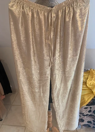 Pantalon doré or, marque: comptoir de mode, état: Très bon état, taille: XXXL / 46 / 18, 10,00 €, 11,20 € Protection acheteurs incluse