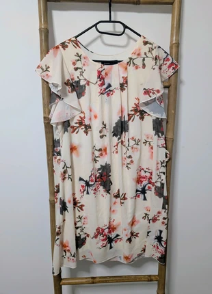 🌸 Femme 🌸 Robe Jovial – Taille M - beige avec motif floral - excellent état, marque: Jovial, état: Très bon état, taille: M / 38 / 10, 9,00 €, 10,15 € Protection acheteurs incluse