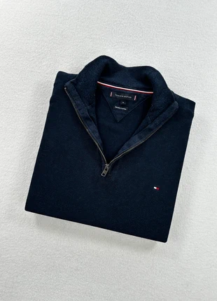 Pull half zip col camionneur Tommy Hilfiger bleu marine logo brodé XL homme old money premium, brand: Tommy Hilfiger, condition: Very good, size: XL, €45.00, €47.95 includes Buyer Protection