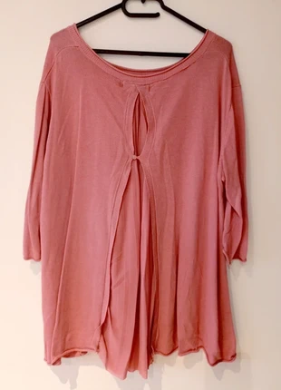 Blusa rosa punto fino espalda botones Tallissime, marque: La Redoute, état: Très bon état, taille: 6XL / 52 / 24, 15,00 €, 16,45 € Protection acheteurs incluse