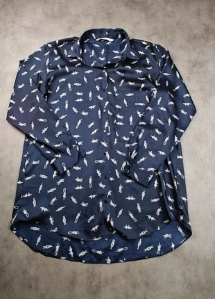 Chemise Zara Woman / L / à noeuds marins bleu blanc, brand: Zara, condition: Very good, size: L, €6.00, €7.00 includes Buyer Protection