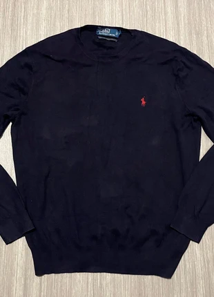 Pull bleu marine Ralph Lauren taille L, merk: Ralph Lauren, staat: Heel goed, maat: L, € 37,00, € 39,55 inclusief Kopersbescherming