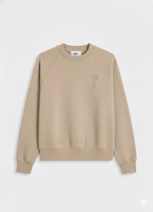 Ami Paris Sweat Beige S Logo Cœur Brodé Ton sur Ton, marca: Ami Paris, estado: Muito bom, tamanho: S, €129.00, €136.15 inclui Proteção do Comprador