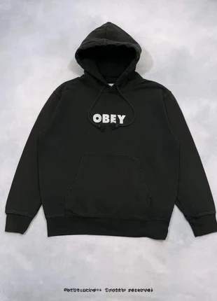 Pull Obey Noir Logo Brodé Blanc Hoodie Oversize Sweatshirt - S /2691V, merk: Obey, staat: Goed, maat: S, € 49,00, € 52,15 inclusief Kopersbescherming Pro