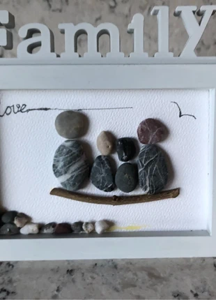 Kiezel schilderijtjes, merk: Handmade, staat: Nieuw zonder prijskaartje, € 4,00, € 4,90 inclusief Kopersbescherming