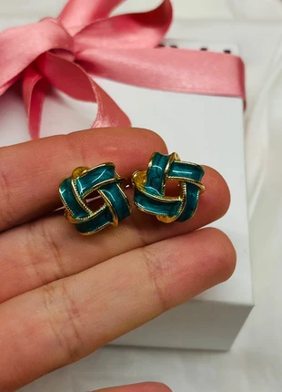 Orecchini verdi e oro, brand: INOX, condizioni: Nuovo con cartellino, €5.50, €6.48 include la Protezione acquisti Pro