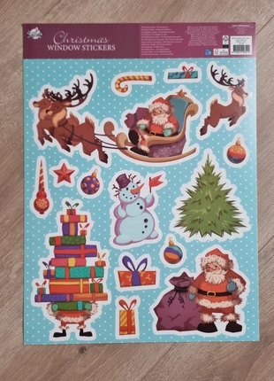 Winters Kerst raamstickers – herbruikbaar & statisch, marca: Merry Christmas, estado: Muito bom, €2.00, €2.80 inclui Proteção do Comprador