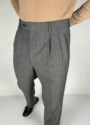 Pantalon de costume à double pinces en laine gris - coupe droite vintage 80s | taille fr42, marque: Vintage Dressing, état: Très bon état, taille: W32 | FR 42, 34,90 €, 37,35 € Protection acheteurs (Pro) incluse
