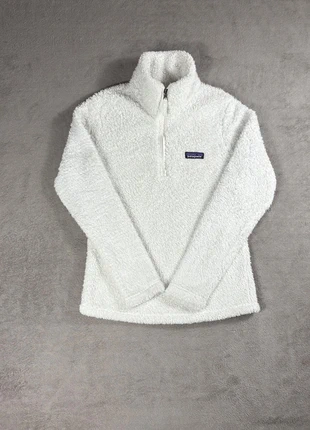 Polaire en 1/4 zip blanche pilou Patagonia Los Gatos femme taille XS, merk: Patagonia, staat: Heel goed, maat: XS / 34 / 6, € 46,00, € 49,00 inclusief Kopersbescherming Pro