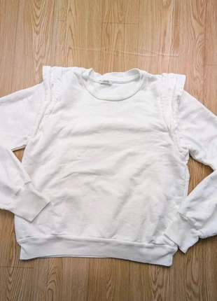 Sweat blanc à volants – Senes – Taille M – 100 % coton – Très bon état 👕, marque: Senes, état: Très bon état, taille: M / 38 / 10, 5,90 €, 6,90 € Protection acheteurs (Pro) incluse