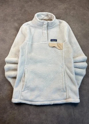 Polaire 1/4 zipp blanc crème re-tool snap-T fleece jacket polartec patagonia S femme #PP006, marke: Patagonia, zustand: Sehr gut, größe: S / 36 / 8, 42,75 €, 45,59 € inklusive Vinted-Käuferschutz