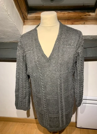 Pull col V femme hiver XL gris torsadé vintage, marque: Vintage Dressing, état: Très bon état, taille: XL / 42 / 14, 15,00 €, 16,45 € Protection acheteurs incluse