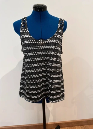 Débardeur à motifs géométriques -taille m-h&m, brand: H&M, condizioni: Ottime, taglia: M / IT 42 / EU 38, €5.50, €6.48 include la Protezione acquisti Pro