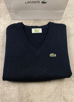 Pull col V sans manche lacoste unies marine logo brodé taille L femme / KZ134, brand: Lacoste, condition: Very good, size: L / 40 / 12, €29.90, €32.10 includes Buyer Protection