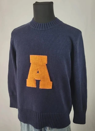 Pull varsity vintage Alma Mater bleu marine patch lettre A style universitaire, marque: Alma Mater, état: Très bon état, taille: L, 17,00 €, 18,55 € Protection acheteurs (Pro) incluse