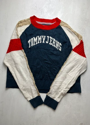 Pull Tommy Hilfiger | Femme taille XS | Bleu marine, rouge et blanc | TF142, marque: Tommy Hilfiger, état: Très bon état, taille: XS / 34 / 6, 9,00 €, 10,15 € Protection acheteurs incluse