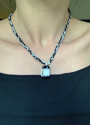 Collar Choker Cuentas de Cristal Hecho a Mano Botellin Stay Hydrated Navidad, marque: Local, état: Neuf sans étiquette, 29,90 €, 32,10 € Protection acheteurs incluse