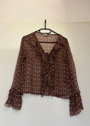 Blouse bordeaux C&A, merk: C&A, staat: Heel goed, maat: M / 38 / 10, € 10,00, € 11,20 inclusief Kopersbescherming
