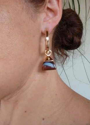 Orecchini a cerchio con pendente, marke: Vintage Chic, zustand: Sehr gut, 10,00 €, 11,20 € inklusive Vinted-Käuferschutz