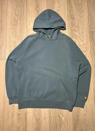 Carhartt WIP Hooded Chase Sweat M bleu gris hoodie authentique streetwear unisexe, marca: Carhartt, estado: Muy bueno, tamaño: M, 40,00 €, 42,70 € Protección al comprador incluida