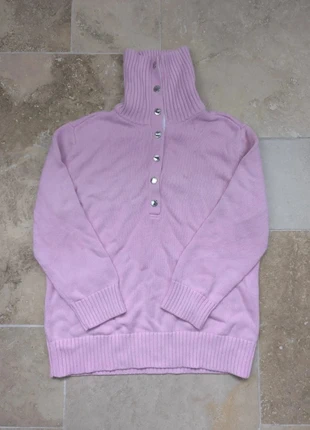 Pull Lauren Jeans Company col roulé boutonné - Femme L - Rose 100% coton, marca: Ralph Lauren, estado: Bom, tamanho: L / 40 / 12, €25.00, €26.95 inclui Proteção do Comprador Pro