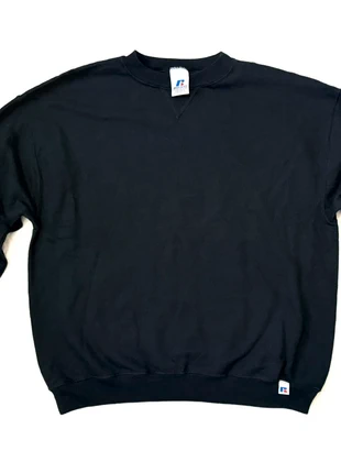 Russell – Sweater (zwart), marque: Russell Athletic, état: Très bon état, taille: 12 ans / 152 cm, 9,00 €, 10,15 € Protection acheteurs incluse