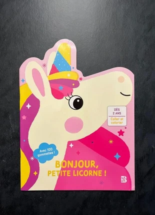 Coller et colorier - bonjour petite licorne !, staat: Nieuw met prijskaartje, € 2,50, € 3,33 inclusief Kopersbescherming Pro
