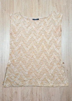 Top maille chevron beige -Bonobo Jeans- femme taille S-viscose, marque: Bonobo, état: Très bon état, taille: S / 36 / 8, 6,00 €, 7,00 € Protection acheteurs incluse